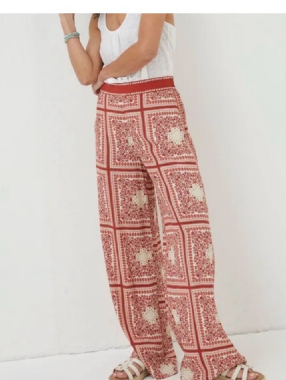 Fat Face Wide Leg Pull on Pants
